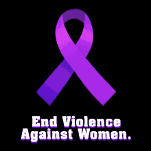 End Violence Against Women Purple Ribbon GIF