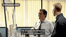 We Should Be Behavingmore Like Coppers,.Gif GIF - We Should Be Behavingmore Like Coppers Lewis Inspector Lewis GIFs