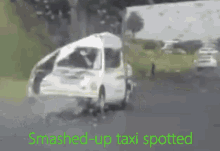 Taxi Smash GIF - Taxi Smash Smashed Up GIFs