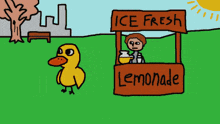 Waddle Duck Lemonade Stand GIF - Waddle Duck Lemonade Stand Til The Very Next Day GIFs