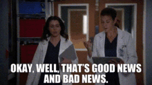 Greys Anatomy Amelia Shepherd GIF - Greys Anatomy Amelia Shepherd Okay Well Thats Good News And Bad News GIFs