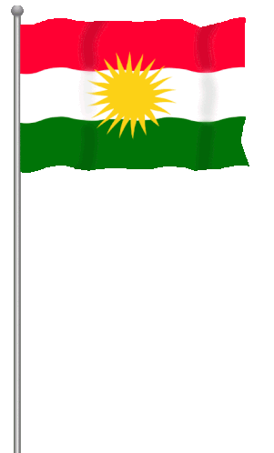 Flag Of Sticker - Flag Of Kurdistan Stickers