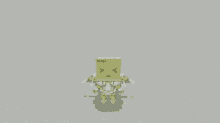 a cartoon drawing of a robot with a box on its head that says mini