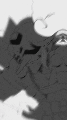 a black and white image of a cartoon character with a hat and sunglasses