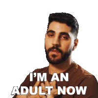 I'M An Adult Now Rudy Ayoub Sticker - I'M An Adult Now Rudy Ayoub I'Ve Reached Adulthood Stickers
