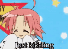 Anime - Just Kidding GIF - Just Kidding Kidding Anime GIFs