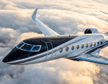 a private jet with the letter g on the tail