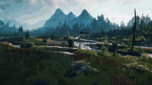 A Small River Inside A Forest The Witcher GIF - A Small River Inside A Forest The Witcher Beautiful World Of The Witcher GIFs