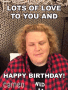 Lots Of Love To You And Happy Birthday Fortune Feimster GIF - Lots Of Love To You And Happy Birthday Fortune Feimster Cameo GIFs