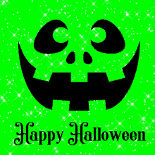 Happy Halloween Chartreuse GIF