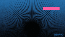 a blue background with a pink rectangle and the word renpho
