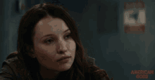thinking emily browning laura moon american gods lost in thought