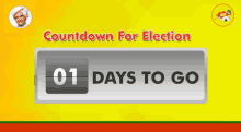 election time countdown vote for him