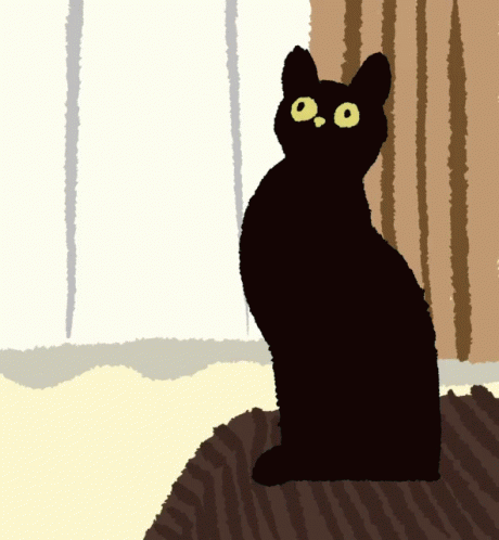 Black Cats Cute Cats GIF - Black Cats Cute Cats Digital Art ...