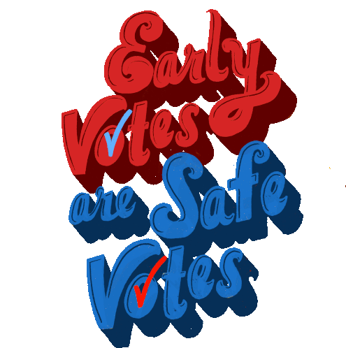 Early Votes Are Safe Votes Lcv Sticker - Early Votes Are Safe Votes Safe Votes Lcv Stickers