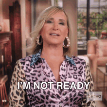 Im Not Ready Real Housewives Of New York GIF - Im Not Ready Real Housewives Of New York Im Not Prepared GIFs
