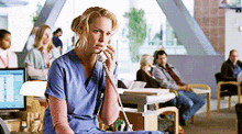 Greys Anatomy Izzie Stevens GIF - Greys Anatomy Izzie Stevens On Phone GIFs