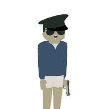 wan dab gun police cop