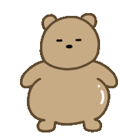 Bear Brown Sticker - Bear Brown Cute Stickers
