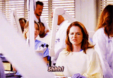 Greys Anatomy April Kepner GIF - Greys Anatomy April Kepner Shhh GIFs