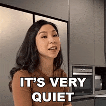 It'S Very Quiet Tina Yong GIF - It'S Very Quiet Tina Yong It'S Very Noiseless GIFs