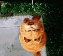 Garfield Upside Down GIF - Garfield Upside Down Death GIFs
