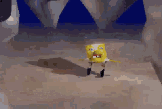 scary spongebob gif