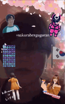 a collage of images with the words k drama is life on it