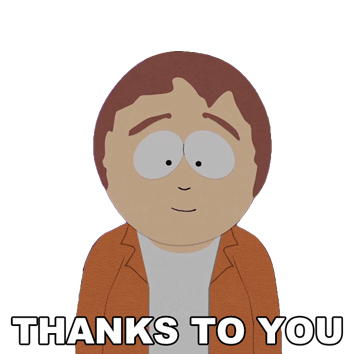 Thanks To You Sharon Marsh Sticker - Thanks To You Sharon Marsh South Park Stickers