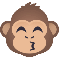 Monkey Pouting Lips Monkey Sticker - Monkey Pouting Lips Monkey Joypixels Stickers