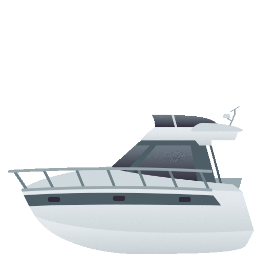 Motor Boat Travel Sticker - Motor Boat Travel Joypixels Stickers
