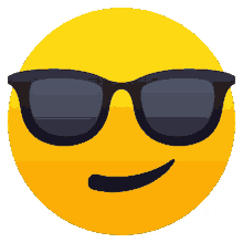 smiling face with sunglasses people joypixels shades cool