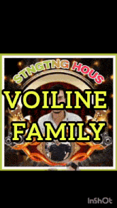 a poster for the voiline family singing hous
