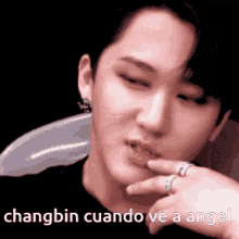 Changbin Angel Changbin Reaction GIF