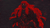 a red background with a lot of white spots on it
