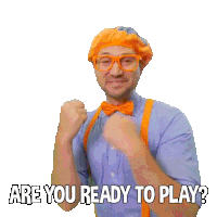 Are You Ready To Play Blippi Sticker - Are You Ready To Play Blippi Blippi Wonders Educational Cartoons For Kids Stickers