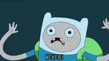 Never! GIF - Adventure Time Never Screaming GIFs