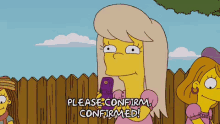 confirm confirmed please confirm the simpsons lisa simpson