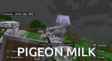 Minecraft Pigeon GIF - Minecraft Pigeon Milk GIFs