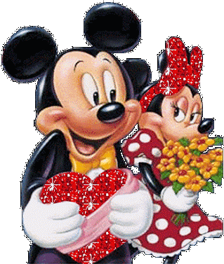 I Love You Mickey Mouse Sticker - I Love You Mickey Mouse Minnie Mouse Stickers