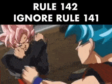 rule 142 ignore rule 141 is written on the bottom of a cartoon
