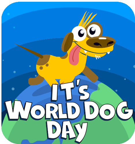 Its World Dog Day International Dog Day Sticker - Its World Dog Day International Dog Day Happy Dog Day Stickers