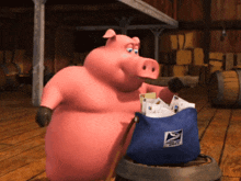 Back At The Barnyard Pig GIF - Back At The Barnyard Pig Mail GIFs