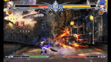 bullet and noble are fighting in a video game with a score of 80