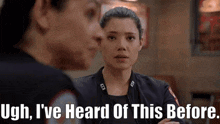 Chicago Fire Violet Mikami GIF - Chicago Fire Violet Mikami Ugh Ive Heard Of This Before GIFs
