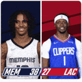 Memphis Grizzlies (38) Vs. Los Angeles Clippers (27) First-second Period Break GIF - Nba Basketball Nba 2021 GIFs