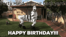 Birthday Fred Happy Birthday GIF - Birthday Fred Happy Birthday Party Hard GIFs