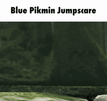 Blue Pikmin Jumpscare GIF