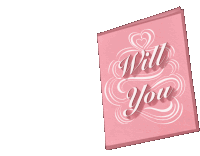 a pink valentine 's day card that says " be mine "