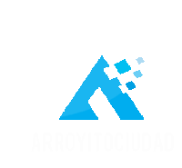 a blue triangle on a white background with the letter a in the middle